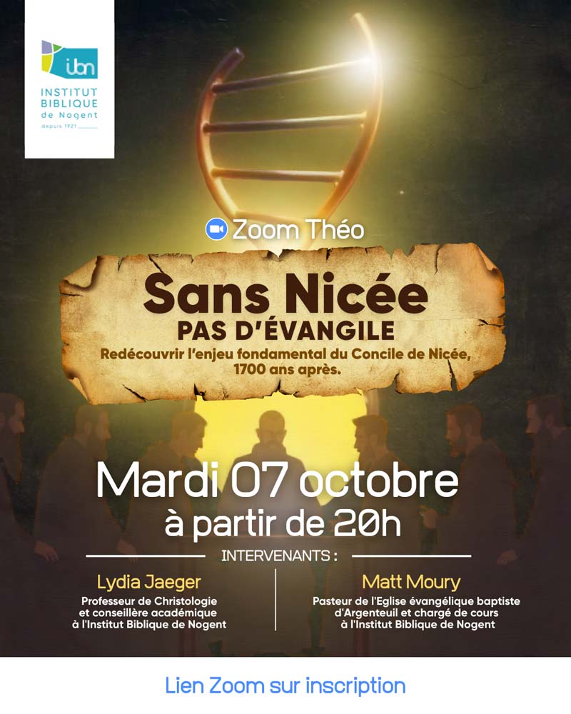 Affiche Zoom Théologie : Sans Nicée, pas d'évanglie